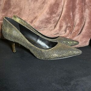 Sparkly Nine West Pointed Toe Heels Size 10